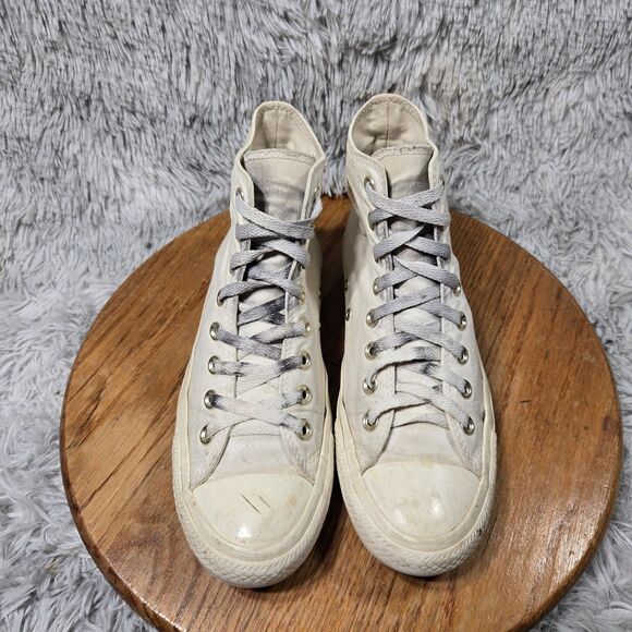 Converse Chuck Taylor All Star Women Size 9 Retro Y2K Style High Top White Shoes - Picture 2 of 13